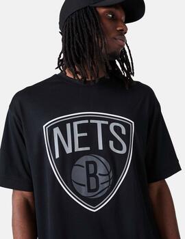 Camiseta New Era NBA Outline Mesh Brooklyn Nets Negro