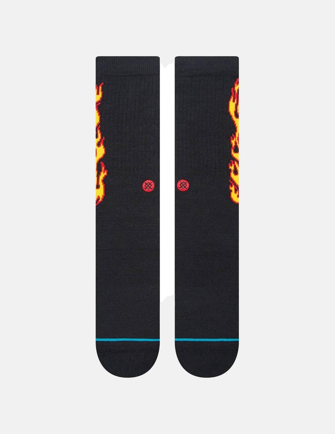 Calcetines Stance Flammed Negro