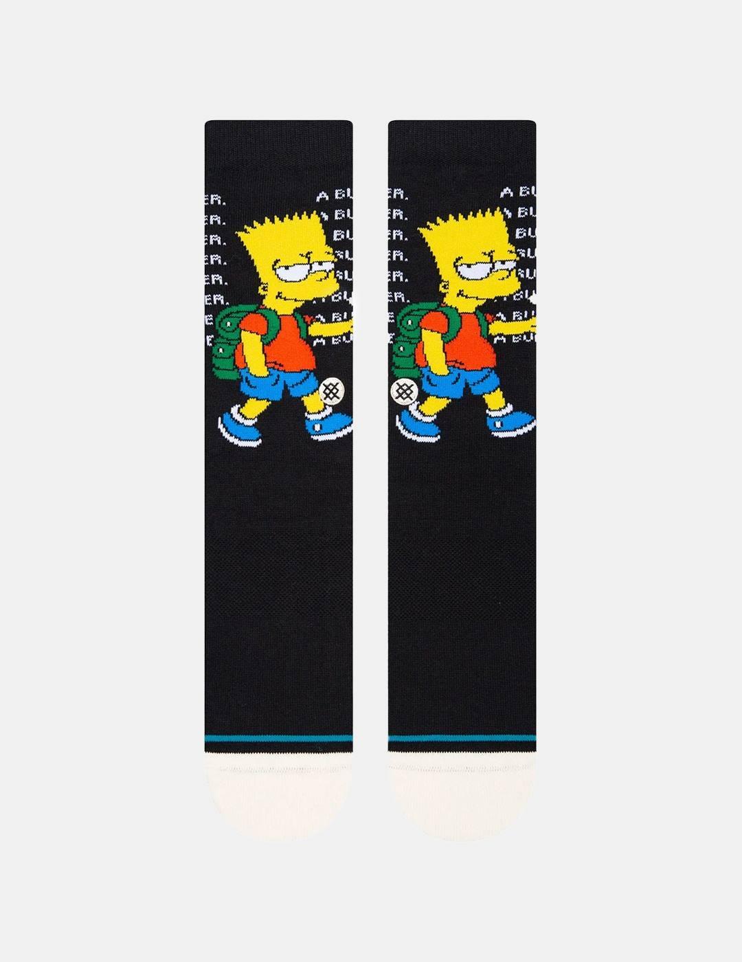 Calcetines Stance Troubled Bart Simpsons Negro