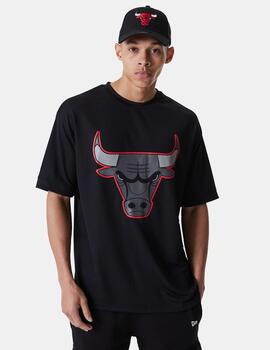 Camiseta New Era NBA Outline Mesh Chicago Bulls Negro