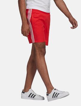 Boardshort adidas 3-Stripes Rojo Para Hombre