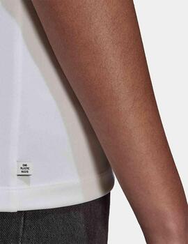 Camiseta adidas Slim 3-Stripe Blanco Para Mujer