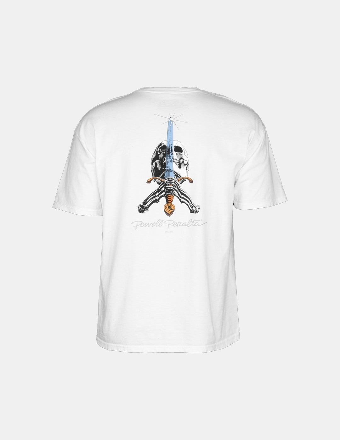 Camiseta Powell Peralta Skull & Sword Blanco Hombre