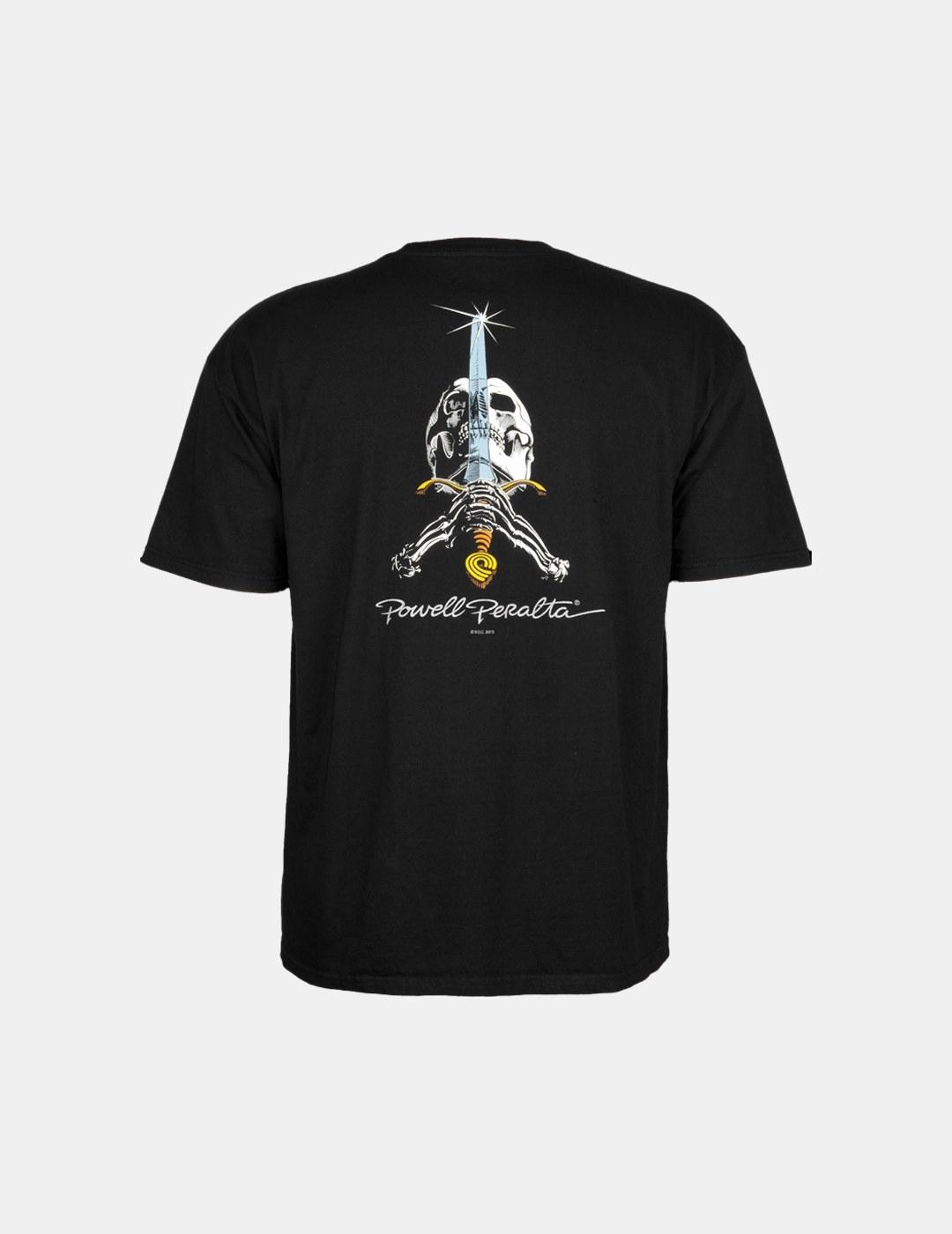 Camiseta Powell Peralta Skull & Sword Negro Hombre