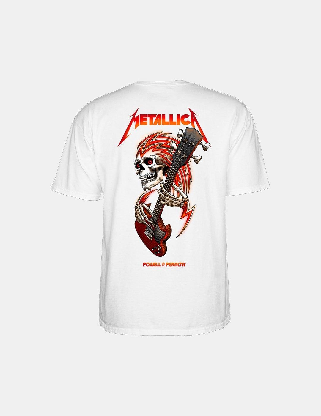 Camiseta Powell Peralta X Metallica Blanco