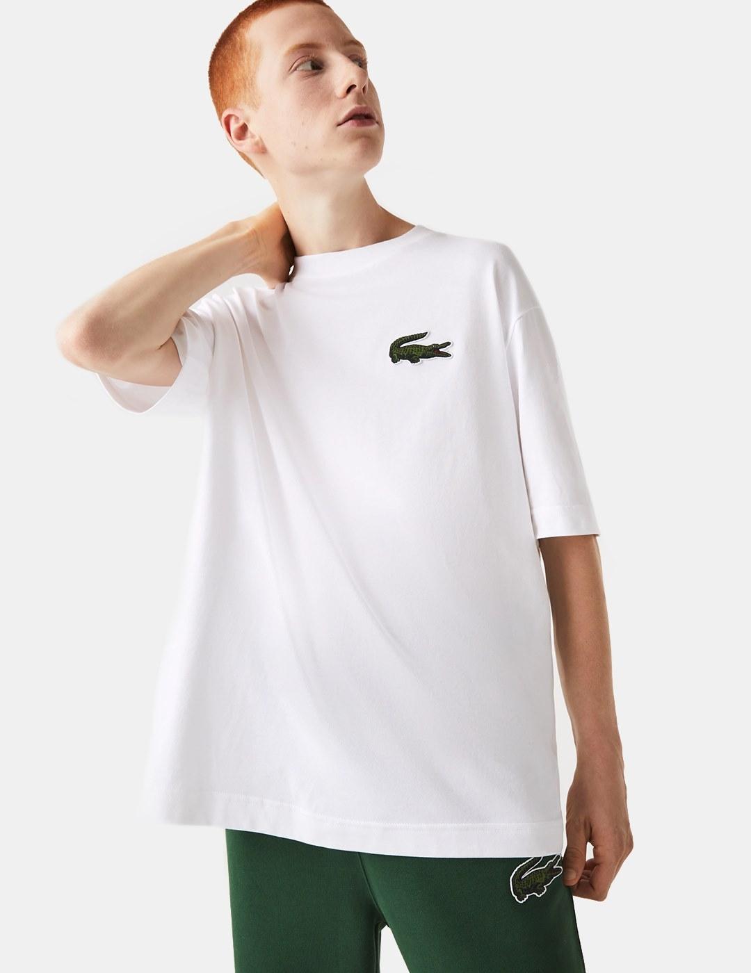 Camiseta Lacoste TH0062 Loose Fit Blanco