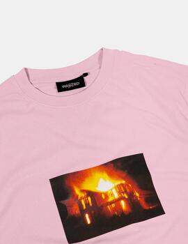 Camiseta Wasted Paris Dont Burn Rosa