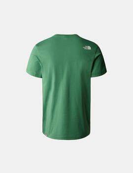 Camiseta The North Face Red Box Verde Deesp Grass