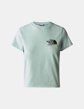 Camiseta The North Face Es Graphic Fitted Azul Sky