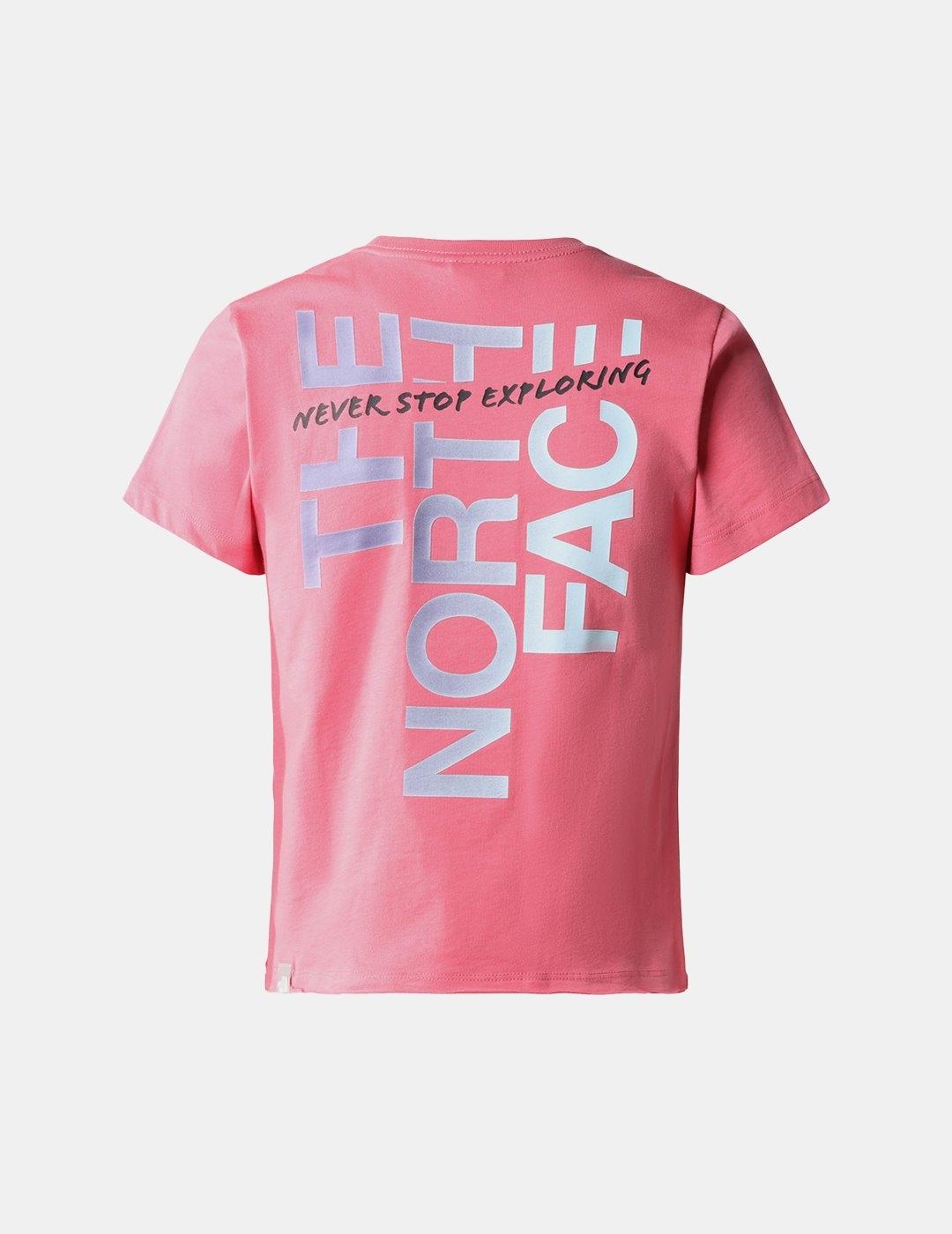 Camiseta The North Face Es Graphic Fitted Rosa Cosmo