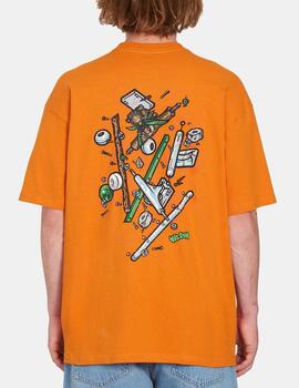 Camiseta Volcom FA Todd Bratrud Naranja