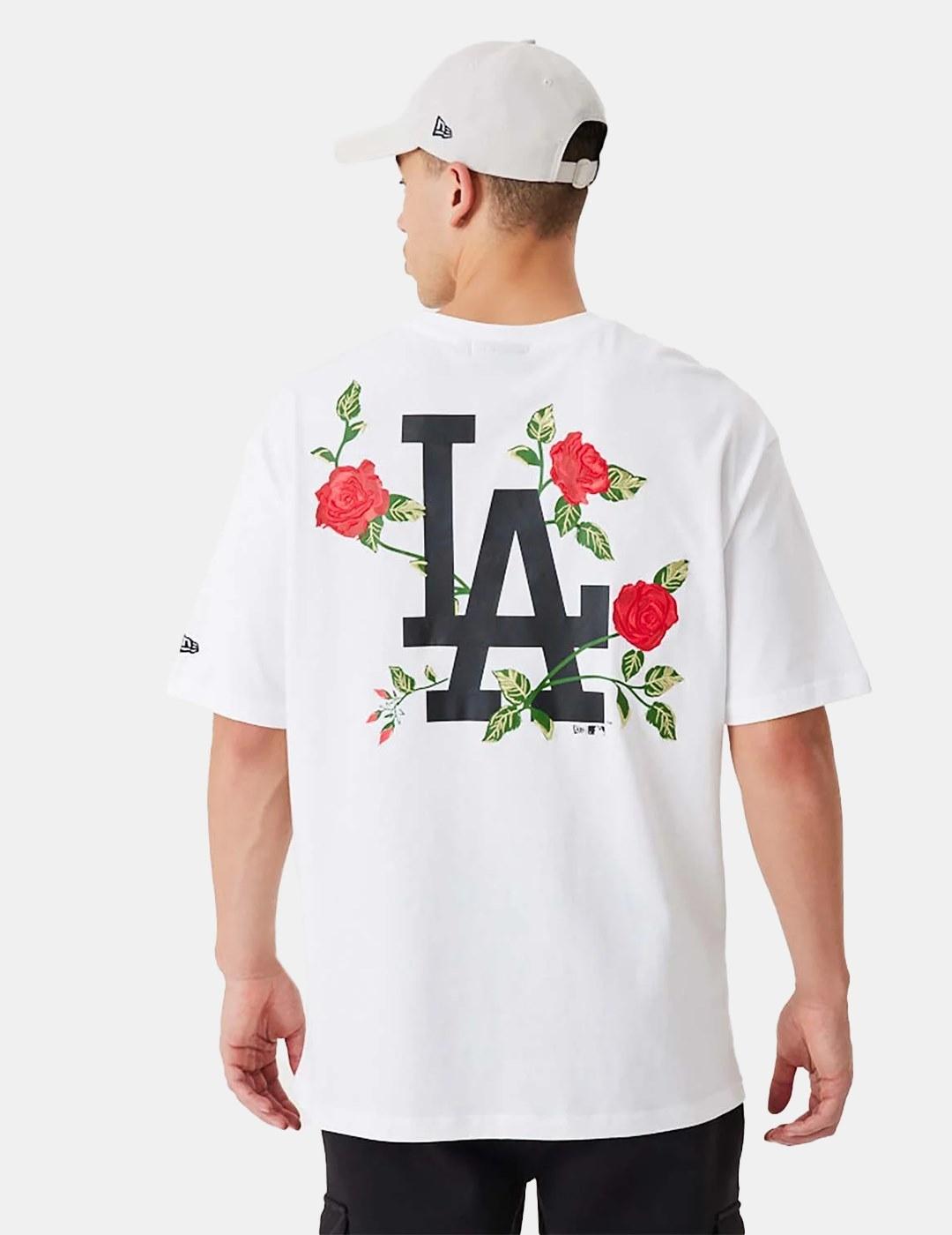 Camiseta New Era MLB Floral Graphic Dodgers Blanco