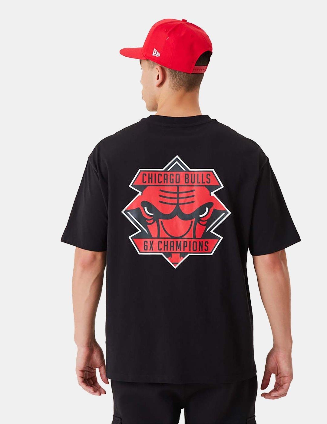 Camiseta New Era Championsip Bp Chicago Bulls Negro