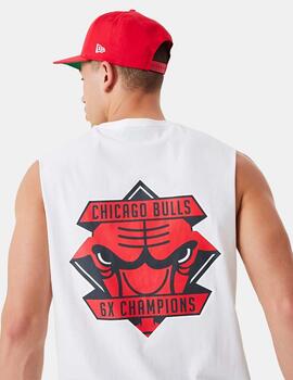 Camiseta New Era Championsip Sleevless Bulls Blanc