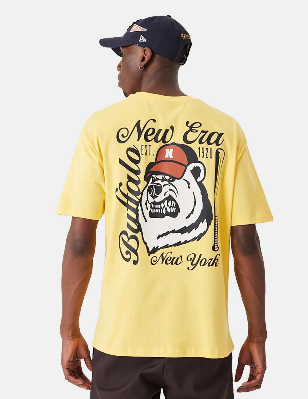 Camiseta New Era Heritage Graphic Amarillo