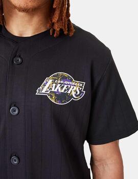 Camisa New Era Infill Team Logo Lakers Negro