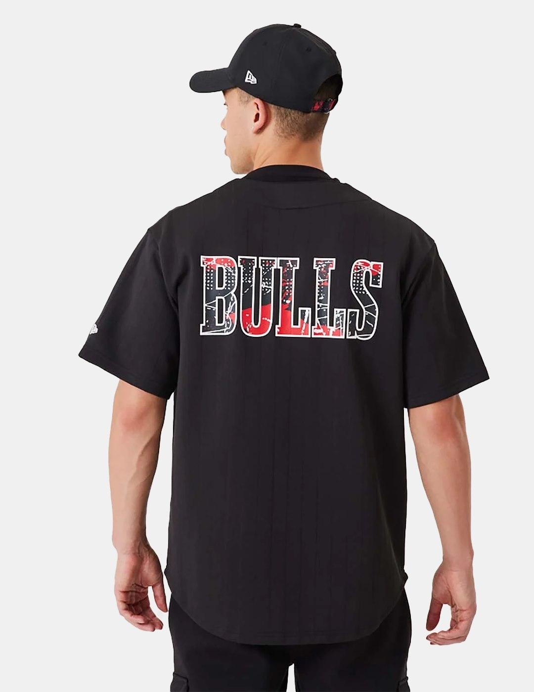 Camisa New Era Infill Team Logo Bulls Negro