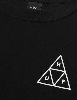 Camiseta Huf Set Triple Triangle Negro