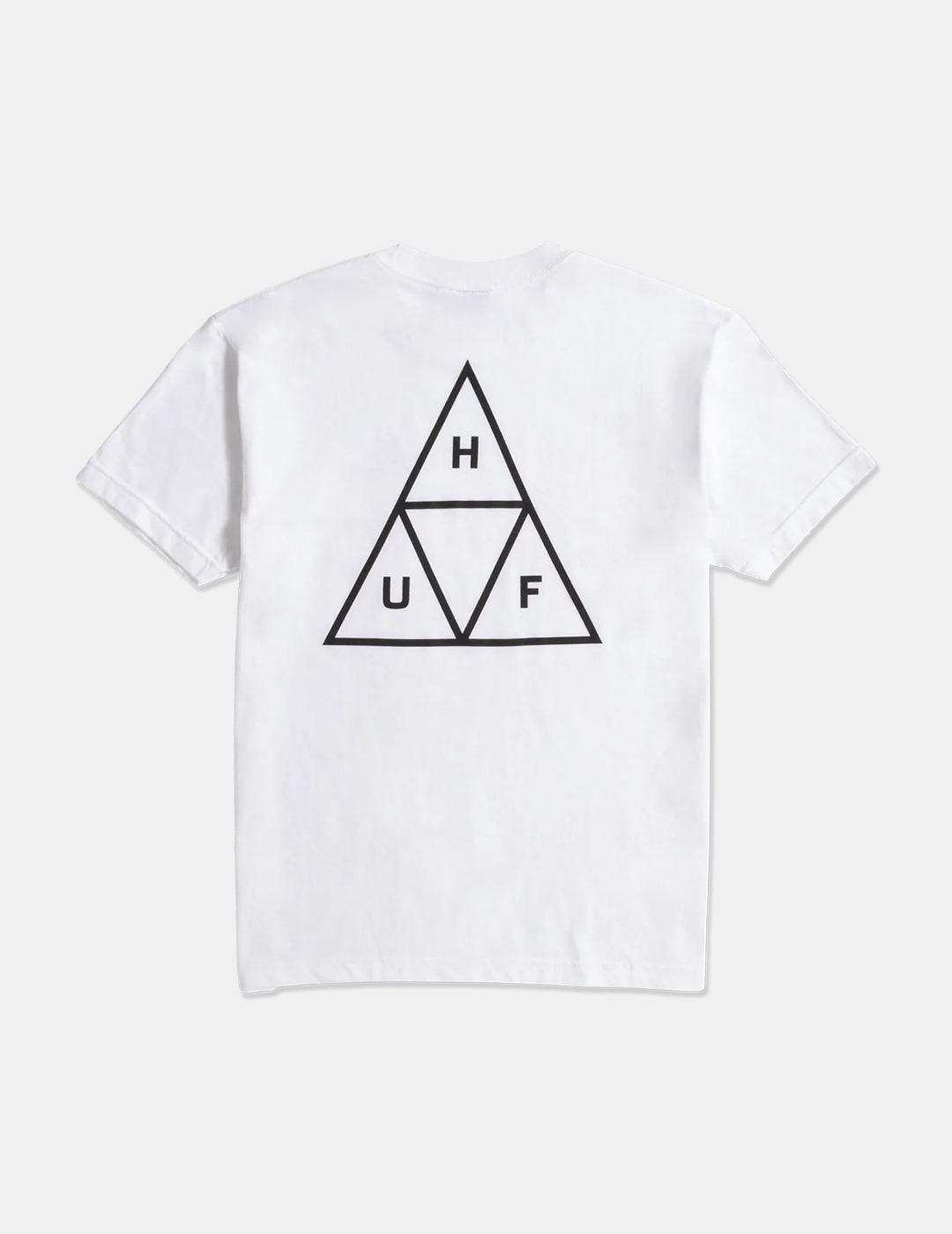 Camiseta Huf Set Triple Triangle Blanco