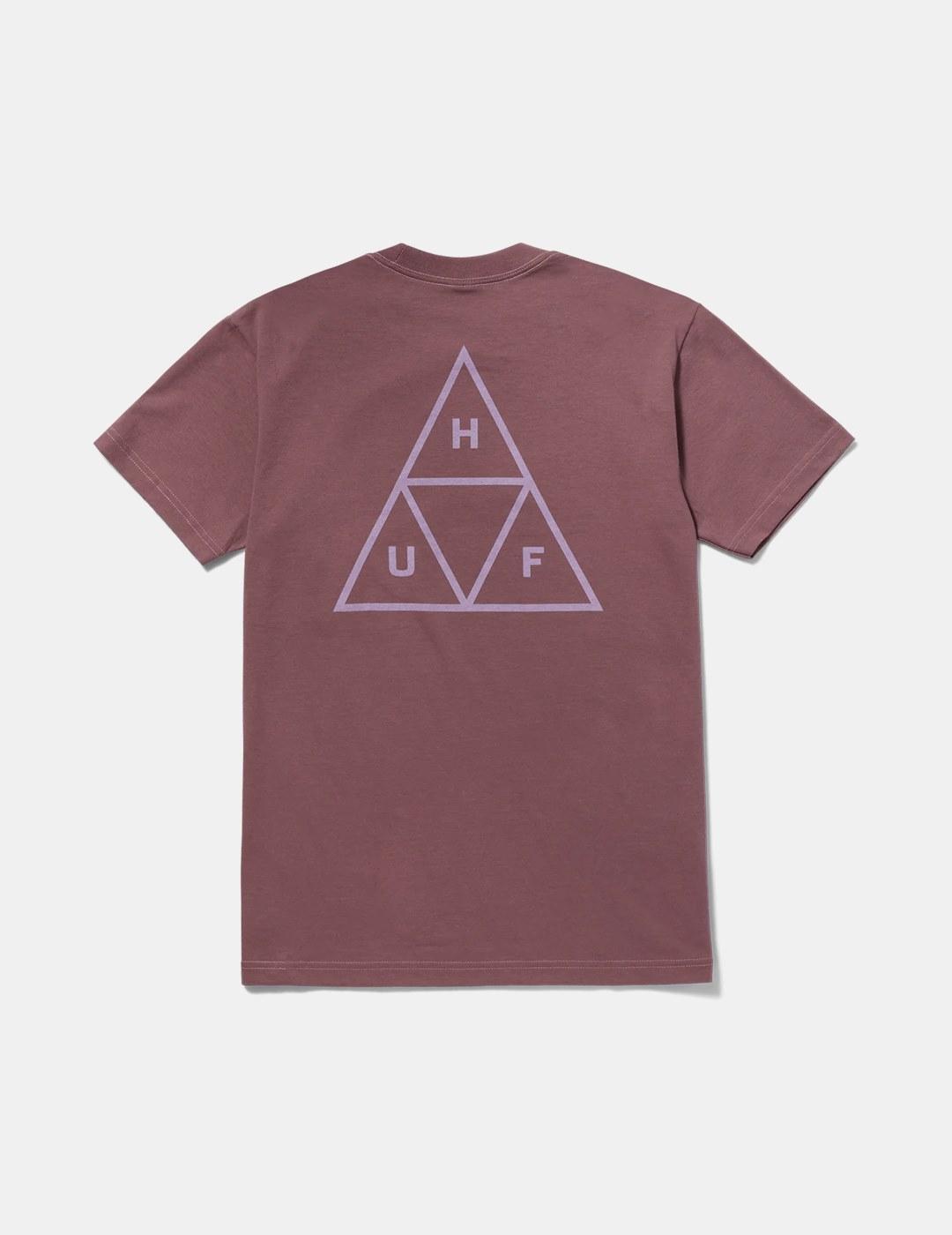 Camiseta Huf Set Triple Triangle Malva