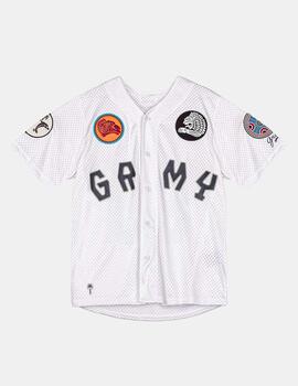Camisa Grimey The Clouth Mesh Baseball Blanco