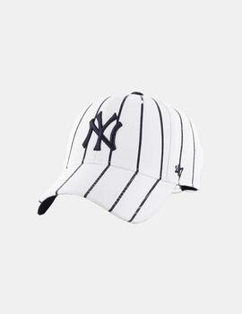 Gorra 47 Brand Mlb New York Yankees Mvp Stripes Blanco