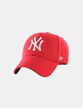 Gorra 47 Brand Mlb New York Yankees Mvp Rojo Blanc
