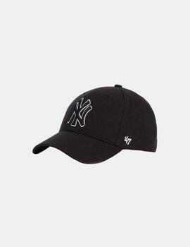 Gorra 47 Brand Mlb New York Yankees Mvp Negro Blan
