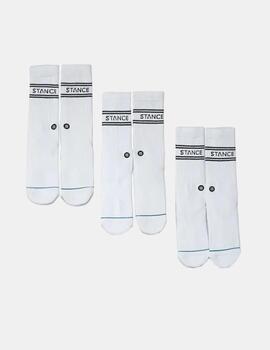 Calcetines Stance Basic 3Pack Blanco