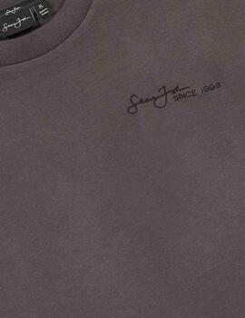 Camiseta Sean John Script Logo Backprint Peached Negro