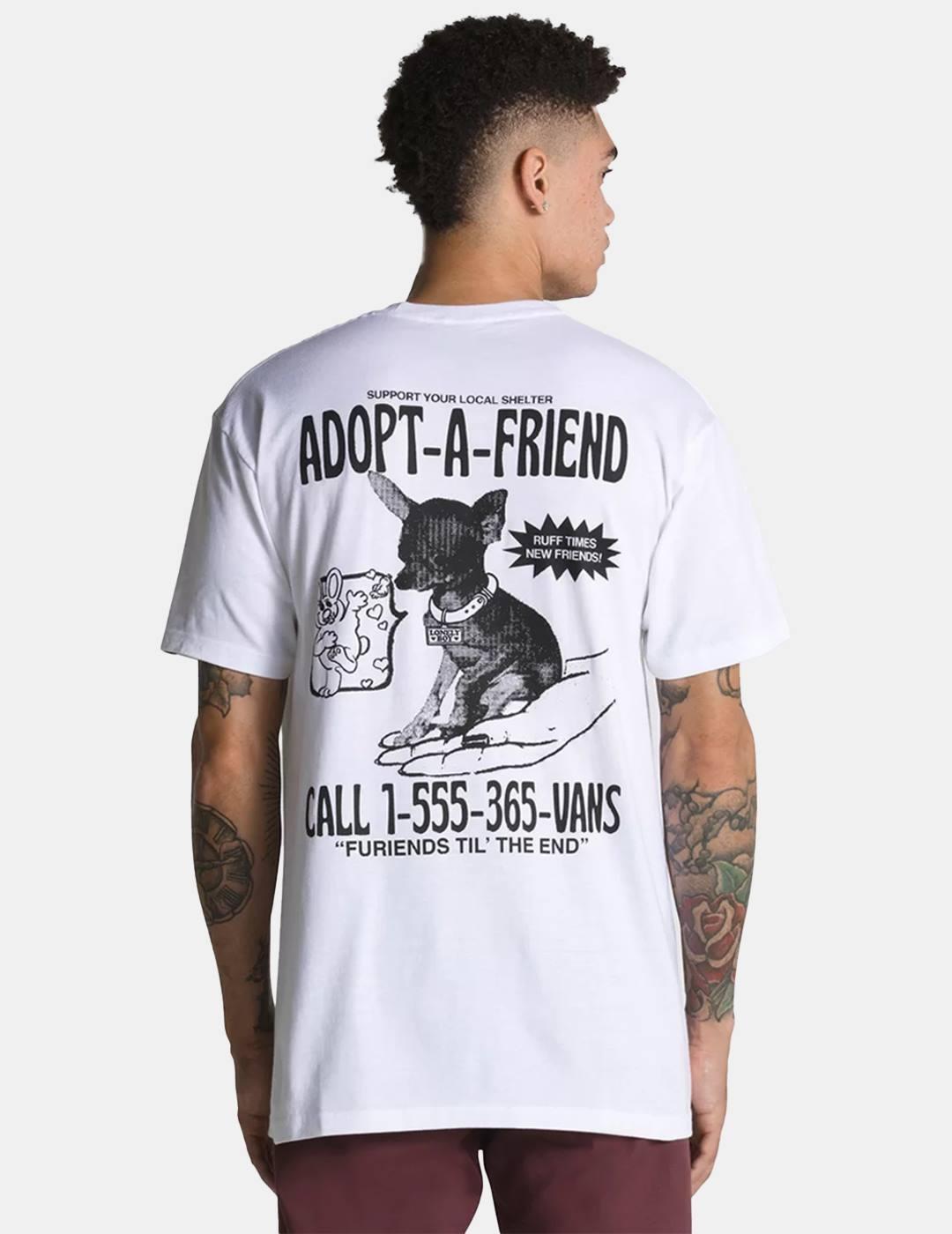 Camiseta Vans Adopted A Friend Blanco