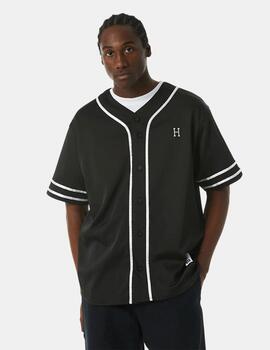 Camisa Huf Communitty Hand Baseball Negro