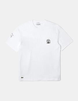 Camiseta Lacoste Alll Around The World Blanco