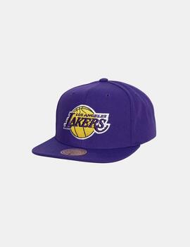 Gorra Mitchell & Ness NBA Lakers Conference Patch