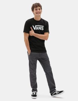 Camiseta Vans Classic Negro Blanco