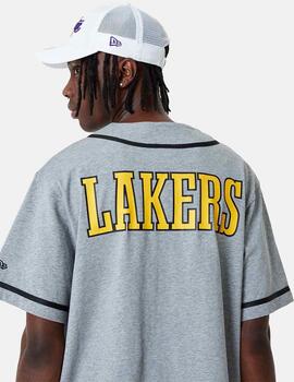 Camisa New Era NBA Los Angeles Lakers Gris