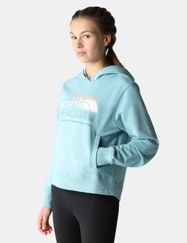 Sudadera The North Face W D2 Graphic Crop Azul