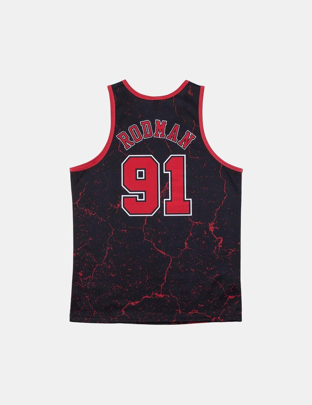 Camiseta Mitchell & Ness NBA Bulls Player Burst Rodman