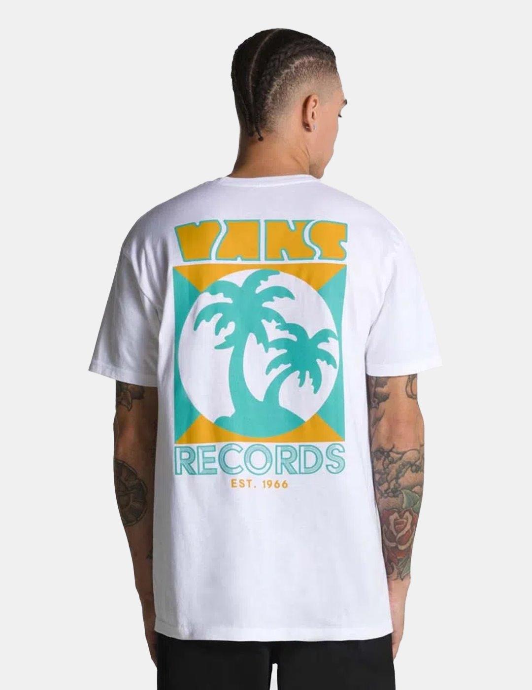 Camiseta Vans Records Blanco