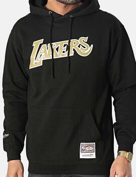 Sudadera Mitchell & Ness NBA Lakers Gold Team Logo