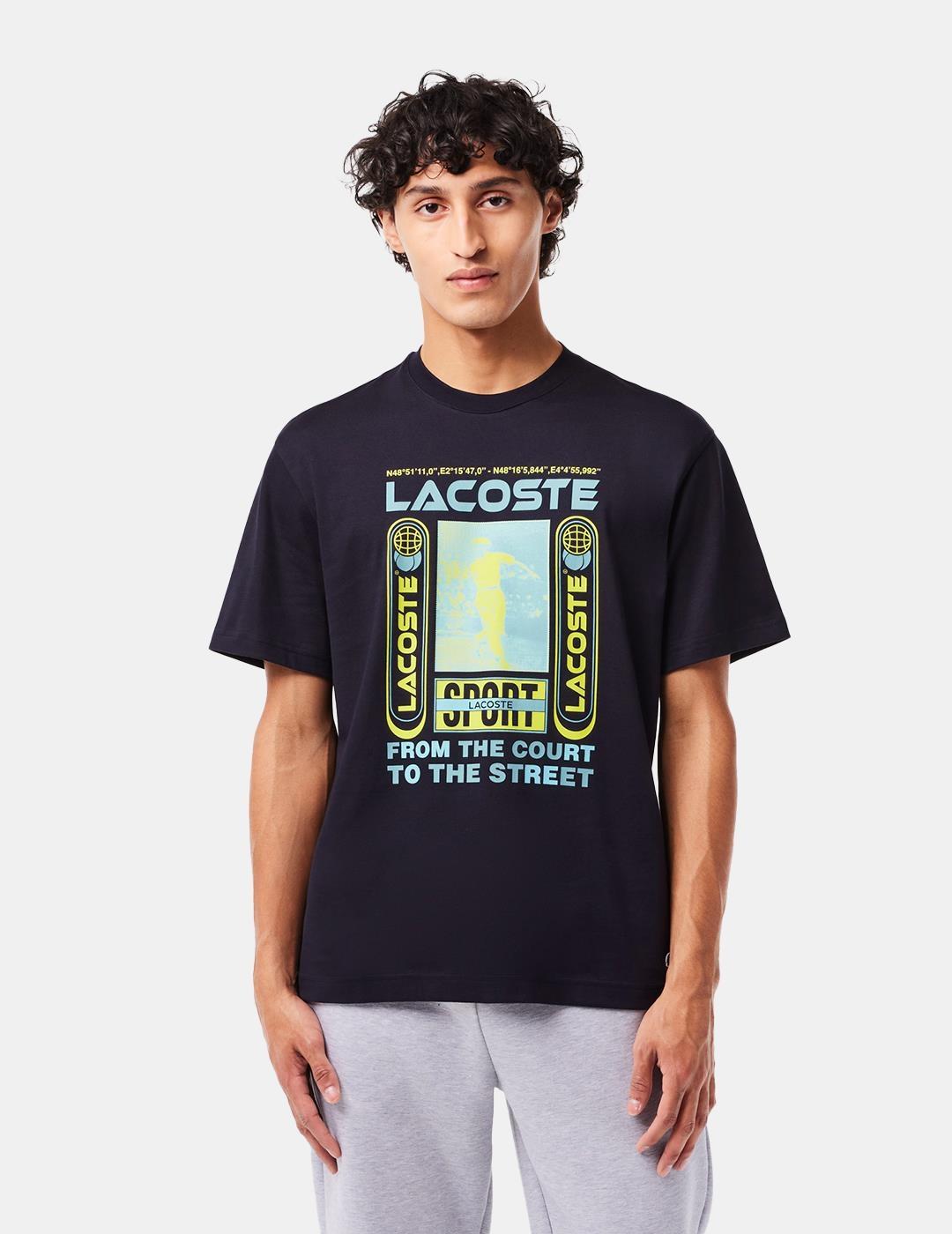 Camiseta Lacoste TH5642 Azul