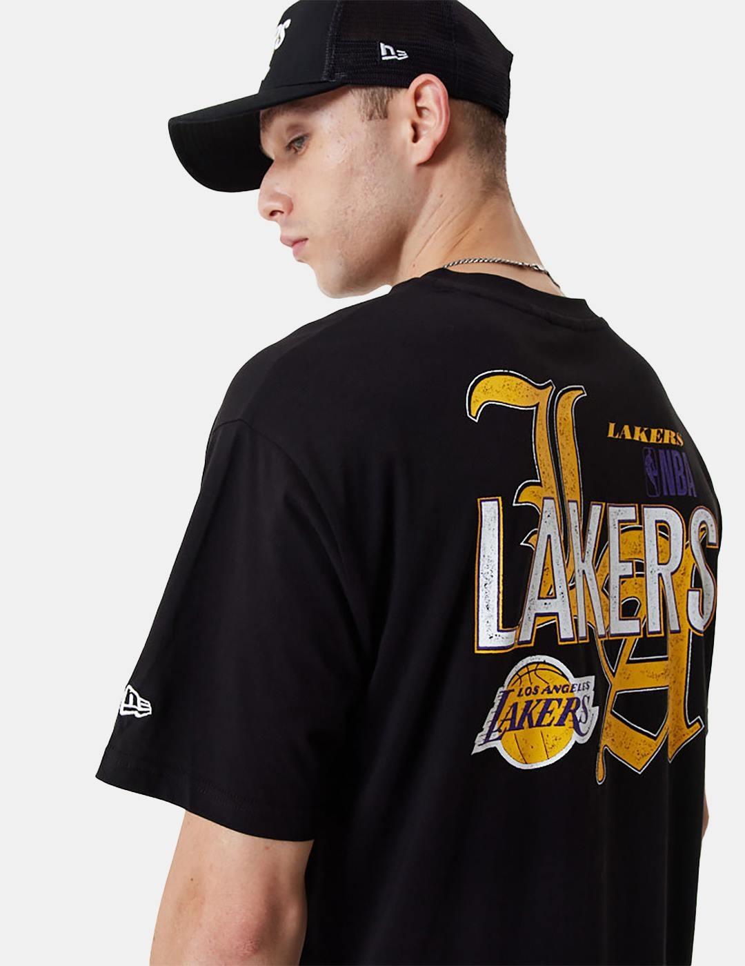 Camiseta New Era NBA Lakers Team Graphic Negro