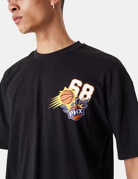 Camiseta New Era NBA Phoenix Arch Wordmark Negro