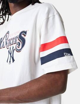 Camiseta New Era MLB Retro Graphic Beige