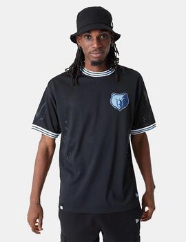 Camiseta New Era NBA Memphis Grizzlies Mesh Negro