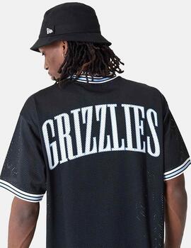 Camiseta New Era NBA Memphis Grizzlies Mesh Negro