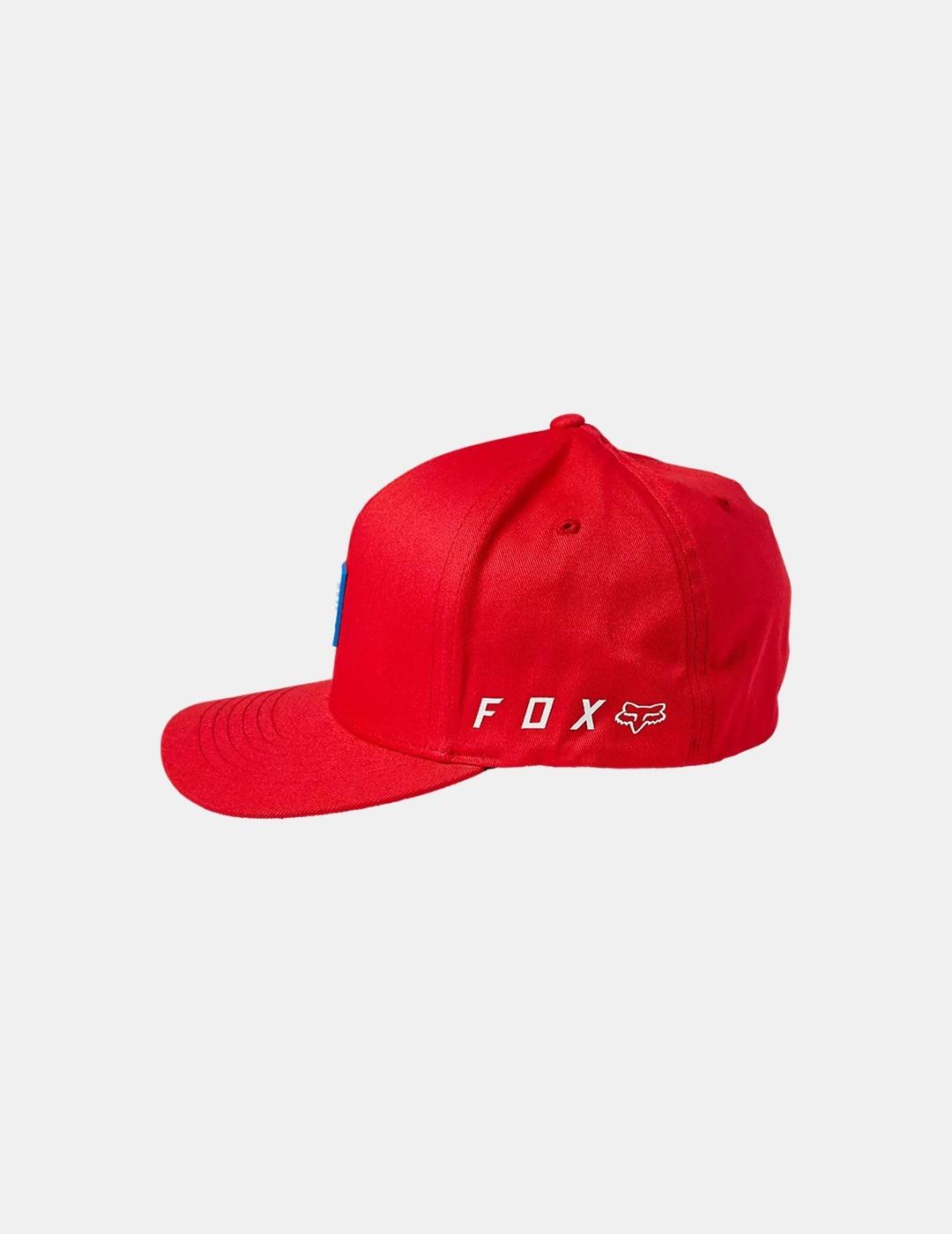 Gorra Fox Honda Wing Flexfit Rojo