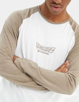 Camiseta Hydroponic DBZ Saiyan 1 Blanco