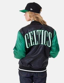 Chaqueta Bomber New Era NBA Celtics Negro