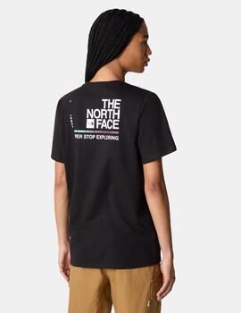 Camiseta The North Face W Graphic Foundation Negro